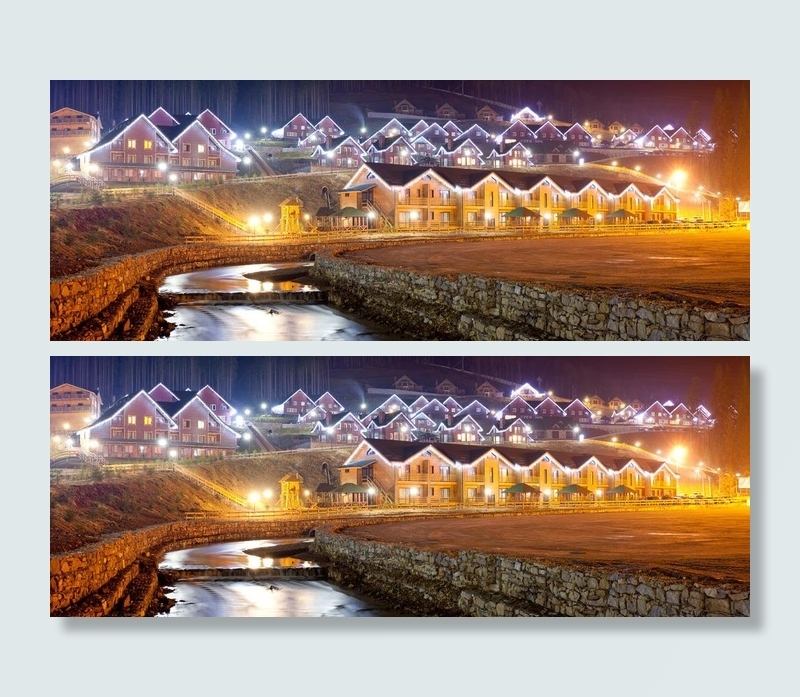 城市圣诞夜景图片