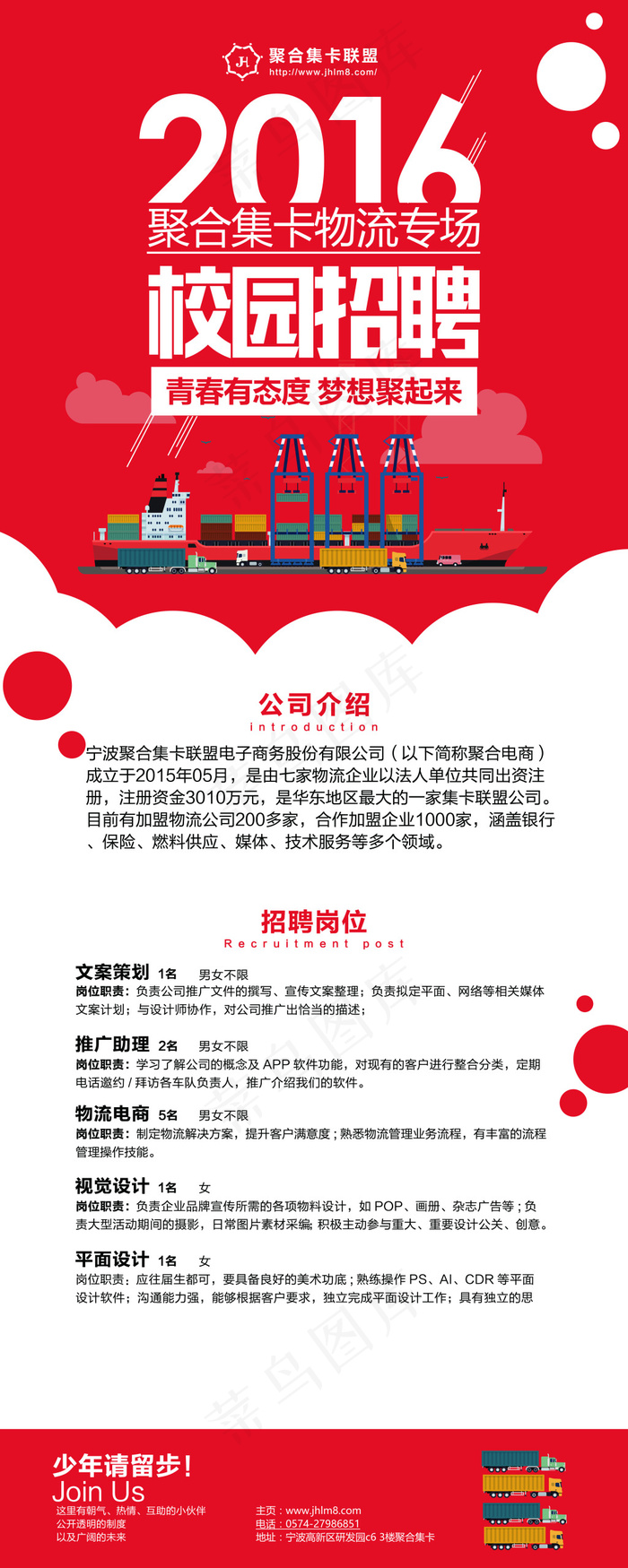 聚合招聘易拉宝２-手机查看psd模版下载