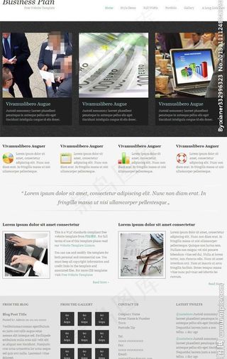 欧美大气商务网站模板图片