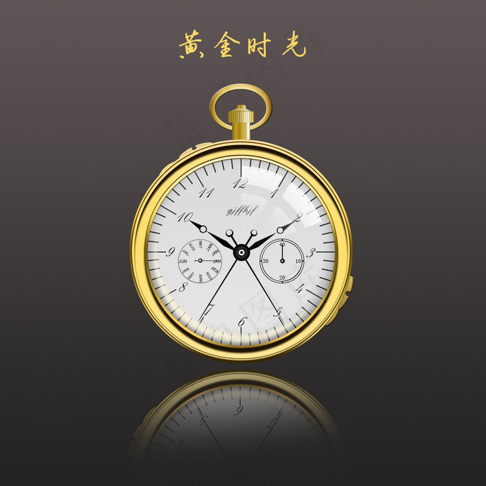 黄金时光psd模版下载