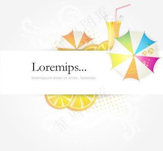 雨伞水珠水滴饮料梦幻花纹背景图片