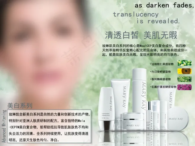 玫琳凯美白系列psd模版下载