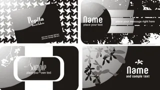 名片欧式潮流时尚个性酷炫背景