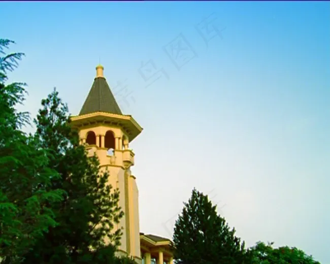 塔台外景视频素材