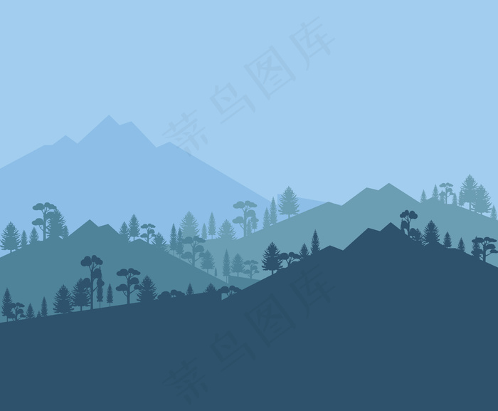 森林背景矢量