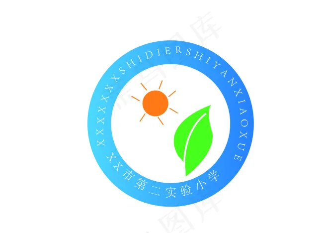 小学logoai矢量模版下载
