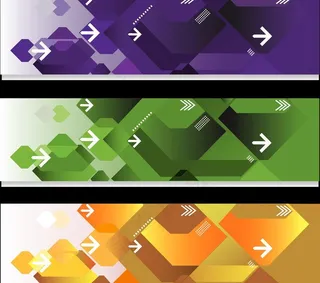 动感箭头横幅图片