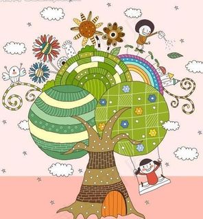 矢量儿童插画图片