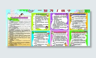 幼儿园制度展板图片