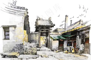 夏克梁手绘图片