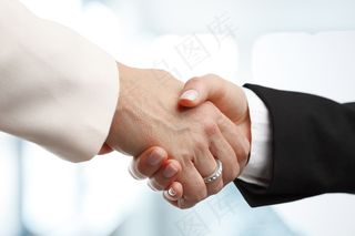 职场商务握手图片