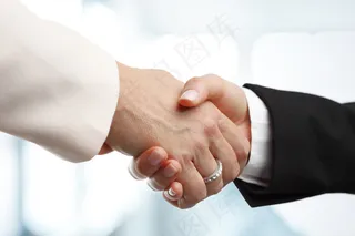 职场商务握手图片