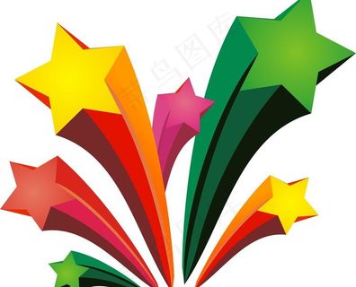 五角星流星图片