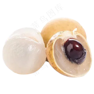 卡通实物水果龙眼海报素材