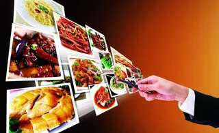 点餐 创意 手图片
