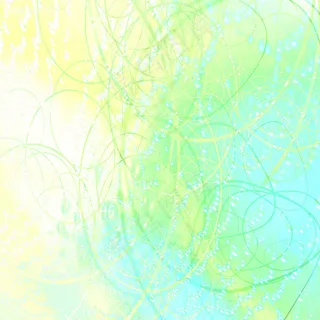 模糊黄绿线条圈圈