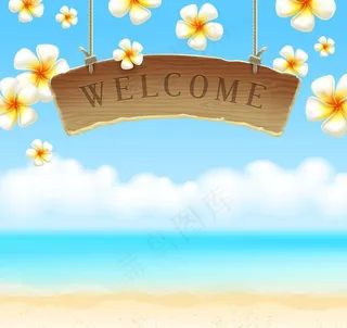 夏季标签矢量素材图片