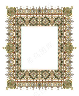 4个美丽的古典花边图案2