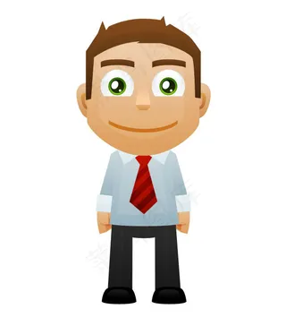 人物卡通形象——psd分层素材