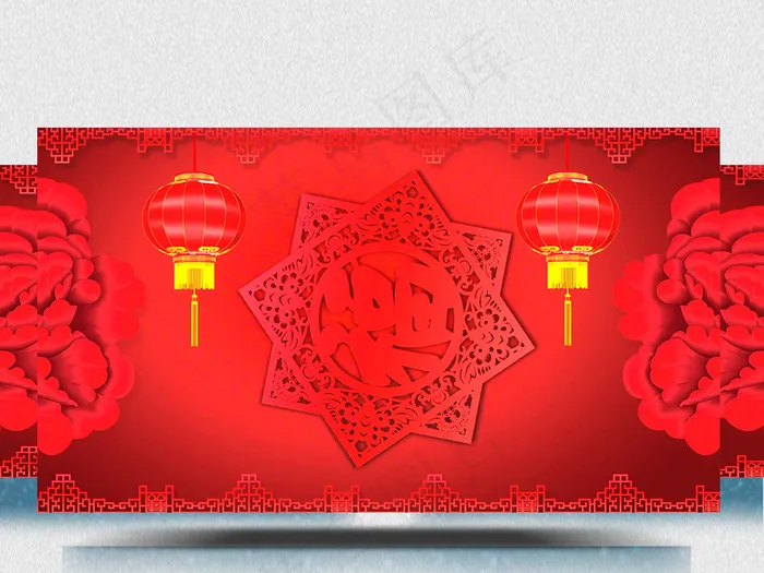 喜庆新年贺卡视频素材 喜庆新年贺卡视频素材