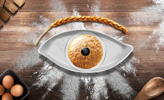 暗色眼睛糕点蛋糕