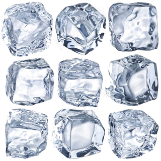 PNG免抠 冰块 夏天冰爽清凉