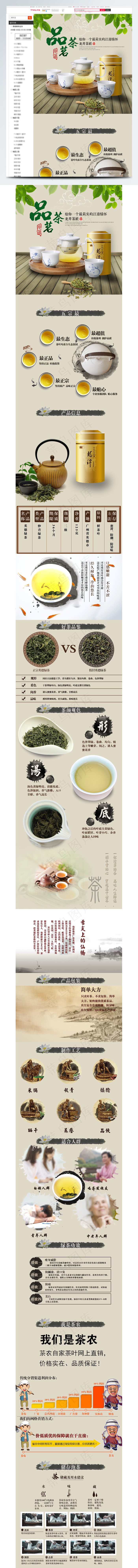 天猫茶叶详情页细节描述模板