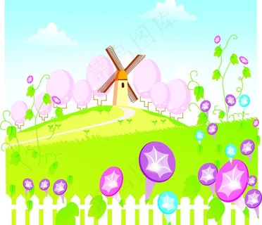 卡通风车 卡通风车