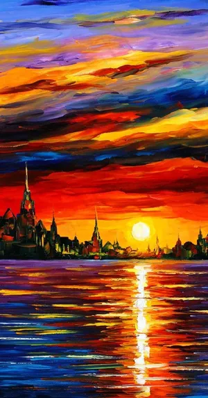 油画 早晨的天空图片 油画 早晨的天空图片