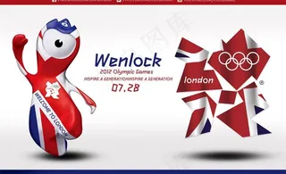 2012奥运会吉祥物海报图片