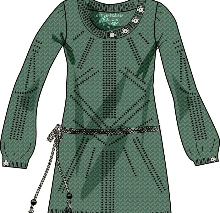 服装设计图图片cdr矢量模版下载