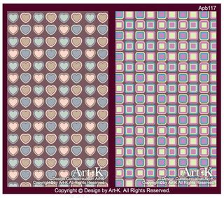 矢量素材可爱心形花纹连续背景