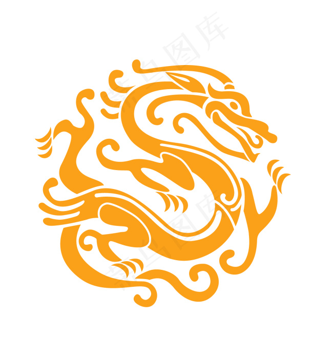 龙图纹 龙纹传统图案 中国元素 logo