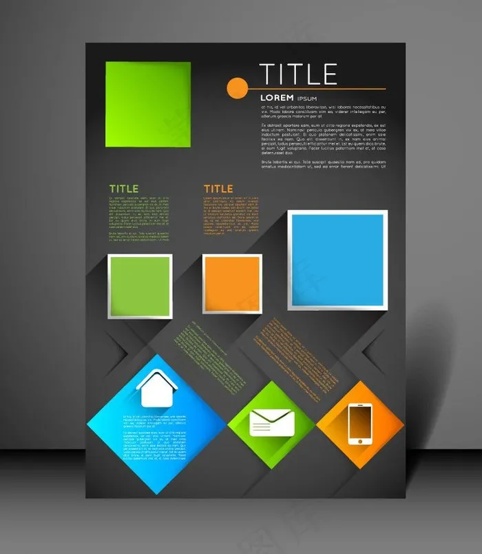 创意信息展板图片eps,ai矢量模版下载