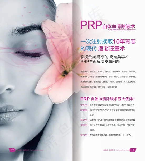 美容除皱画册psd模版下载