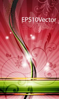 幻彩花纹背景矢量素材