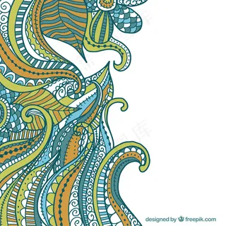 手绘抽象装饰背景