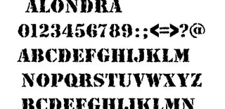 ALONDRA 英文字体下载