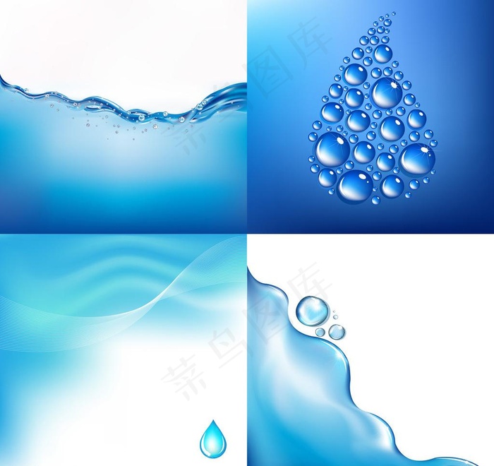 水珠水滴图片eps,ai矢量模版下载
