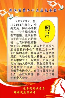 教师节 教师风采展板