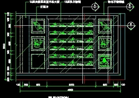 鞋帽店、服装店橱窗门面实例cad详...