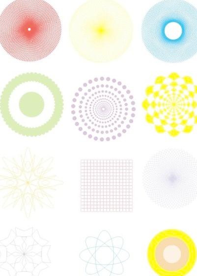 几何花纹CDR图案素材下载cdr矢量模版下载