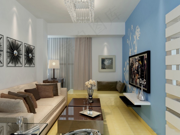 中式客厅装修设计效果图