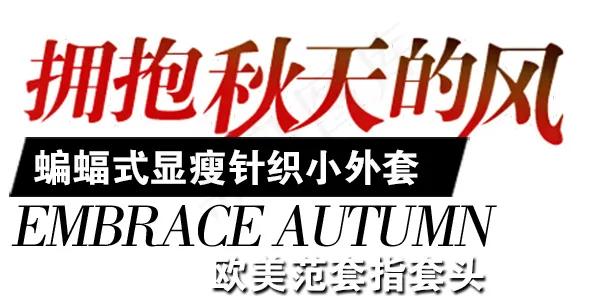 秋季修身psd模版下载