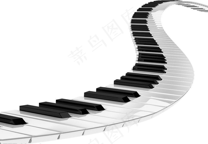 钢琴键盘的创意图片