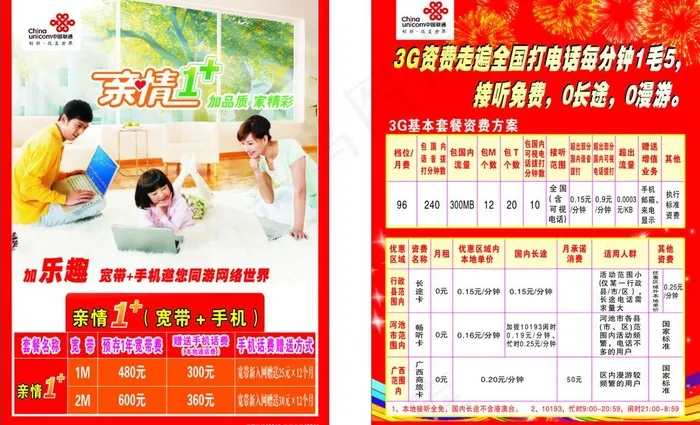 联通图片cdr矢量模版下载