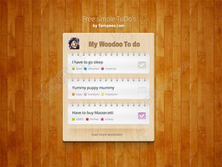 木纹背景UI标签素材