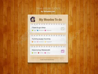 木纹背景UI标签素材