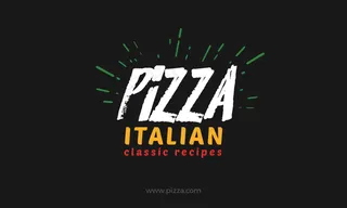 比萨店名片模板