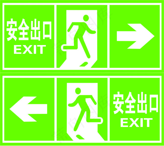 安全出口警示牌